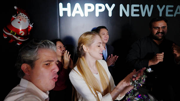 istock Happy New Year, dance in the party! 2218862092