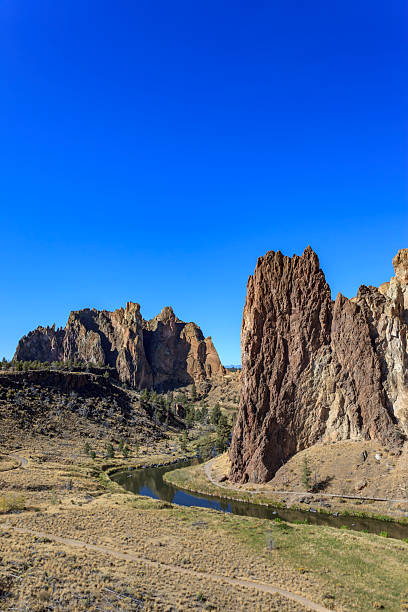 istock Crooked River and Phoenix Buttress at Smith Rock State Park, Oregon 2218863010