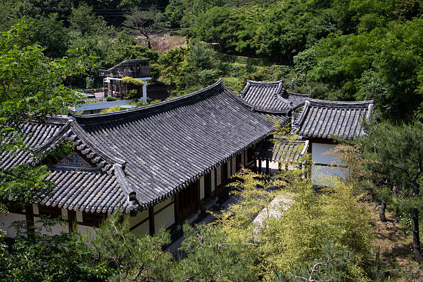 istock This is a library built in a Hanok style in Seoul.    . 2218867525