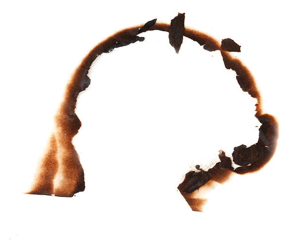 istock A burnt out spot on a white background 2218868880