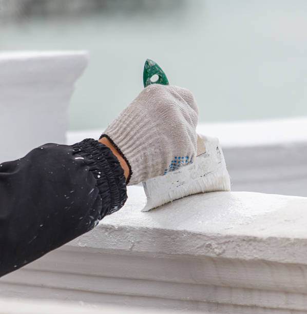 istock A person is painting a wall with a brush 2218869607