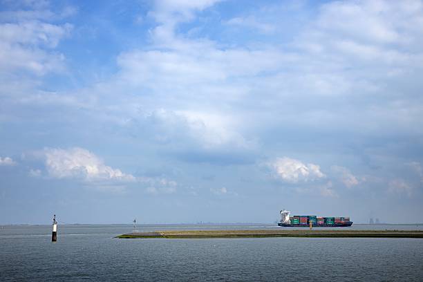 istock Cargo freight ships at Westerschelde Zeeland Netherlands. 2218876718