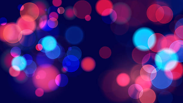 istock Vibrant bokeh lights. Abstract blurred background. Bright blur light effect. Blue and red colors. 2218880580