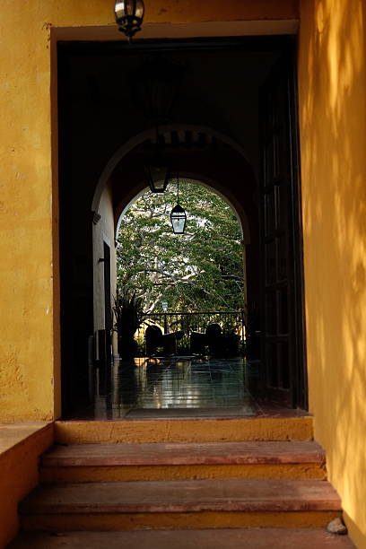 istock Big entry of a mexican hotel 2218884178