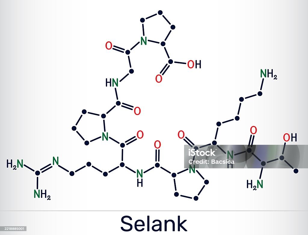Selank Selank Molecule Synthetic Heptapeptide With Anxiolytic And ...