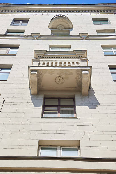 istock Balcony in an old house, view from below 2218885152