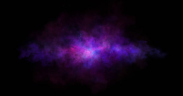 istock Abstract nebulae clouds of color smoke on black texture universe background. 2218891664