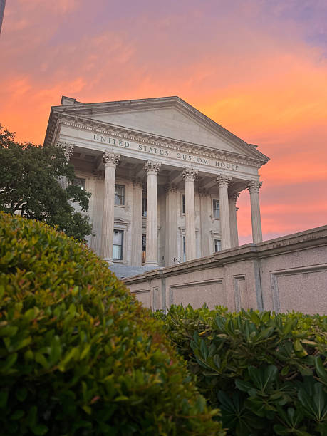 istock Sunset on South Carolina Customs House 2218899680