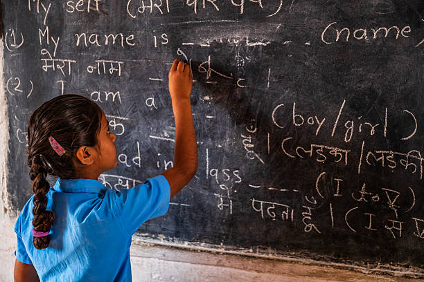 istock Indian schoolgirl in classroom 2218903004