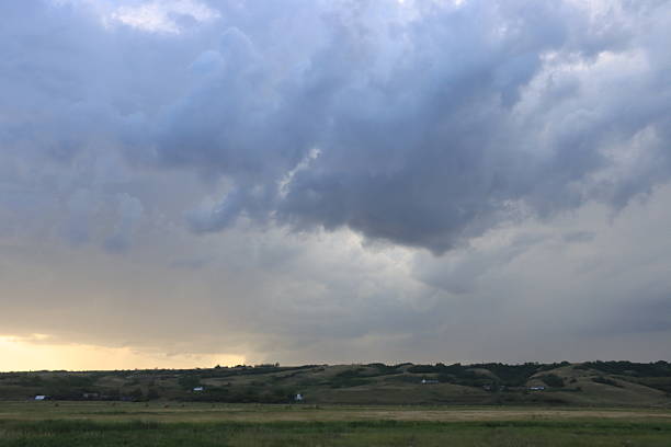 I watched the sun disappear and a storm roll in to the valley.
