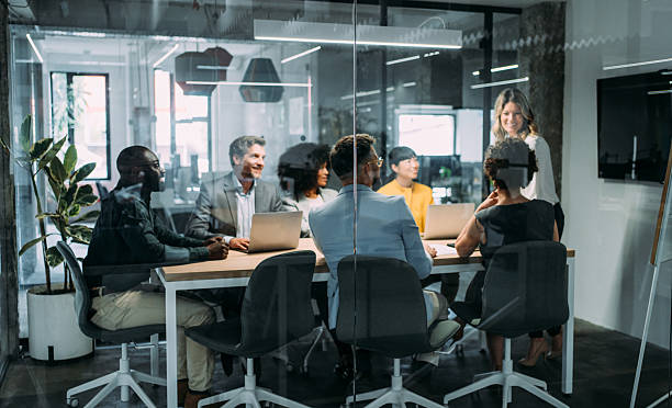 istock Team of professionals during a meeting. 2218909629