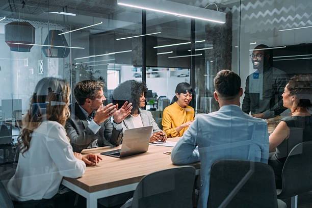 istock Team of professionals during a meeting. 2218909630