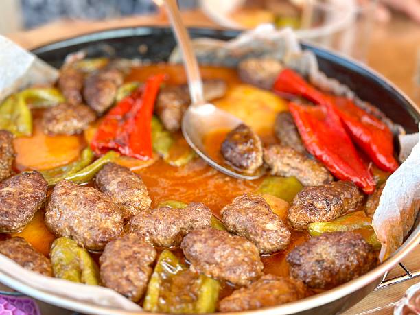 Meatball, Baking, Ground - Culinary, Cheese, Tomato, Food and drinkFood, Steak Dinner, Appetizer, Beef, Color Image, Tapas