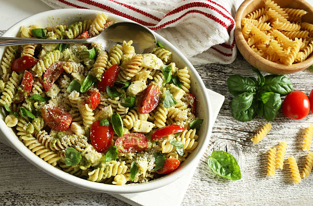 istock Italian pesto pasta salad. 2218915886