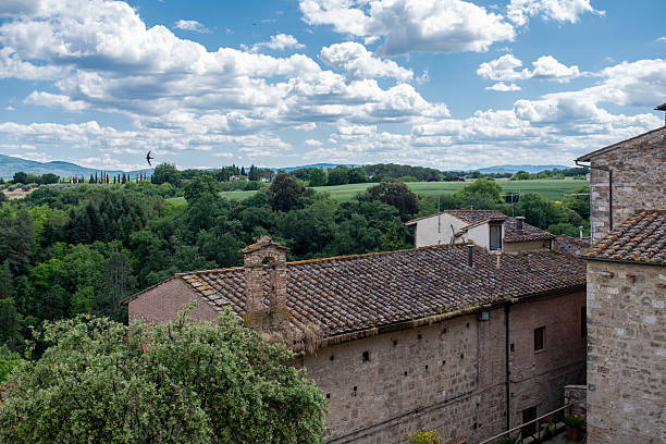 medieval village in Tuscany, Italy. Colle Val d'Elsa
