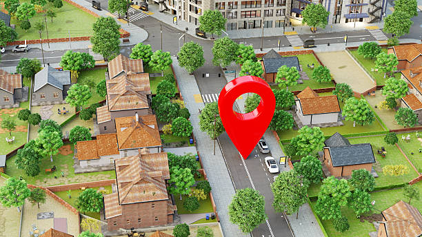 istock Real Estate Search Concept with 3D Location Marker 2218920839