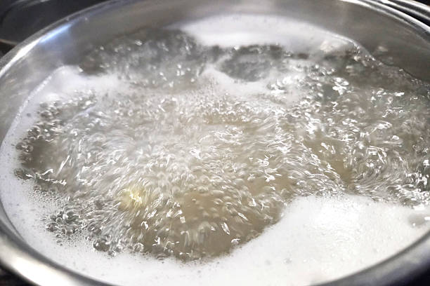 istock Boiling Water in Stainless Steel Pot for Cooking and Kitchen Concepts 2218929109