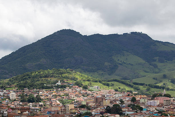 istock Small town on the mountainside 2218949137
