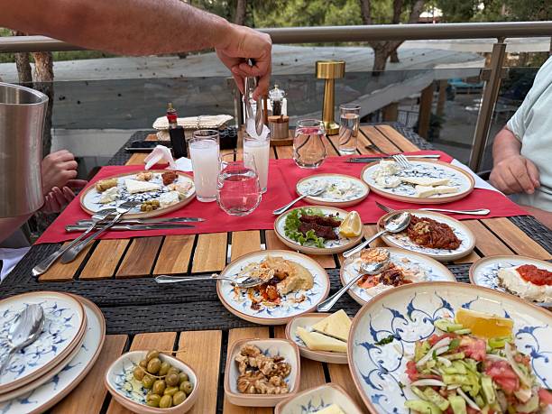 istock Turkish raki table with appetizer ready to eat 2218958217
