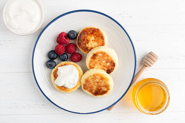 istock Cottage cheese fritters, syrniki 2218962862