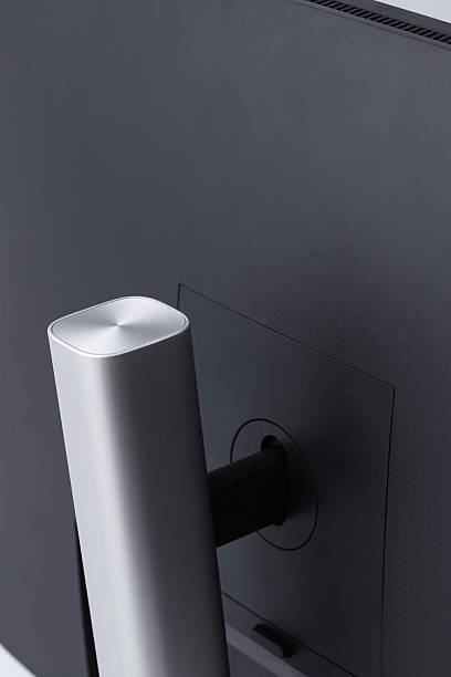 istock monitor on a stand for a personal computer, isolated on a white background 2218971745