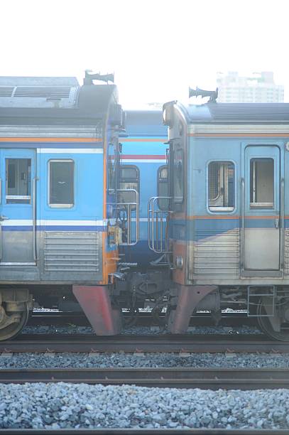istock High-resolution image of vintage-style diesel train on rural railway. 2218985853