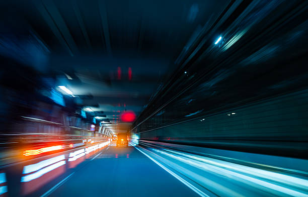 istock Speeding Car in Tunnel with Reflections – Tokyo Expressway 2218990070