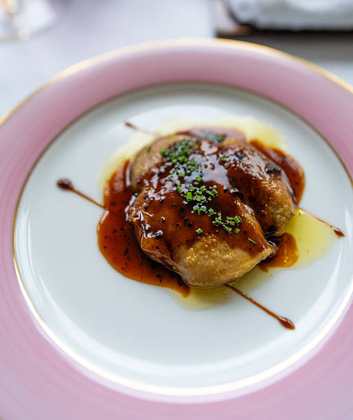 Seared Foie Gras with Balsamic Glaze and Chives