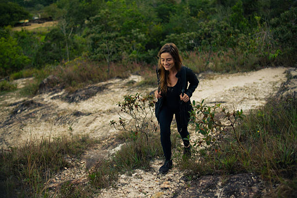 Woman nature hiking
