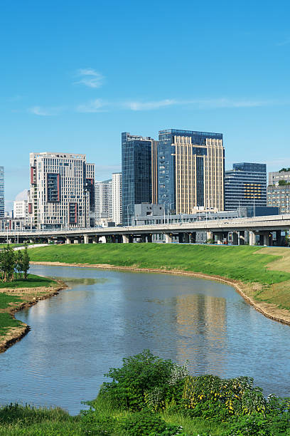 istock Highway overpass modern city skyline background 2219002219