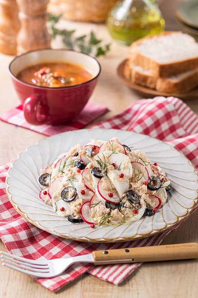 Turnip and Radish Tuna Salad