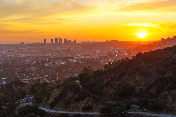istock Stunning Sunset Over Los Angeles From Runyon Canyon Park 2219008584