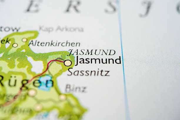 istock Detailed map close up of Jasmund Germany.. 2219011177