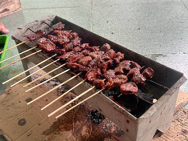 istock Street Food Delight: Authentic Charcoal-Grilled Beef Skewers 2219013576
