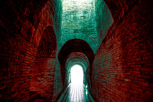 istock Chiang Mai Series : An ancient tunnel of a temple. 2219015499