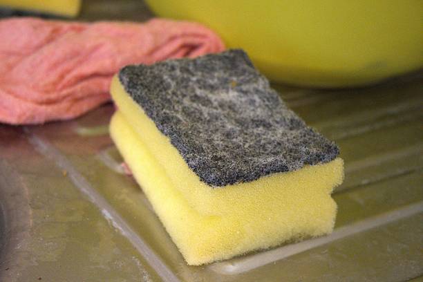 istock Dishwashing sponge on the sink 2219020263