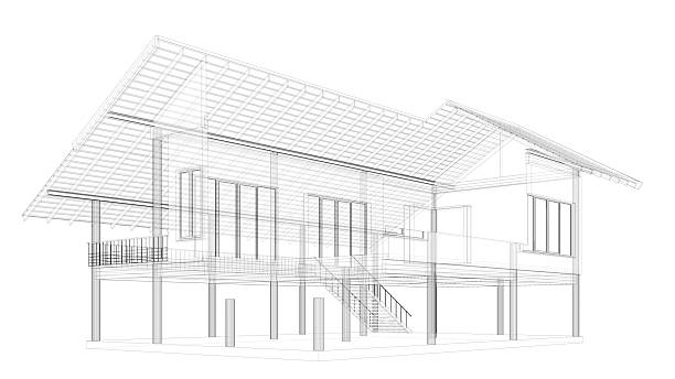 istock 3D illustration of building structure 2219020461