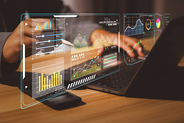 istock Financial growth and accounting analysis concept with businessman using calculator and virtual bar chart. Perfect for business success, revenue growth, finance report, and investment planning. 2219024261