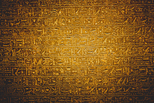 istock Ancient Egypt background. Hieroglyp horizontal wallpaper with copy space. 2219026378