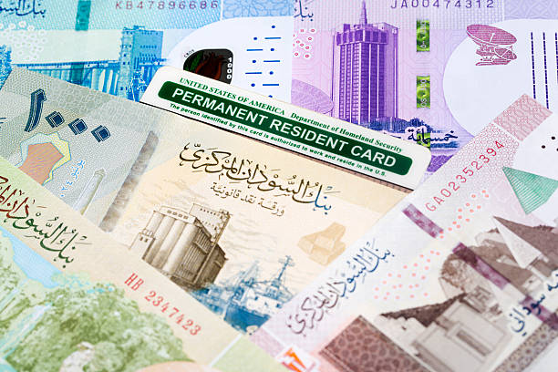 istock American Permanent Resident Card on Sudanese pound 2219027260