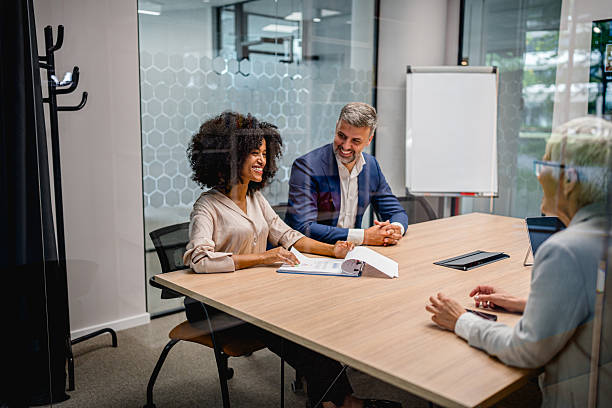 istock Business people having a meeting in the office 2219027637