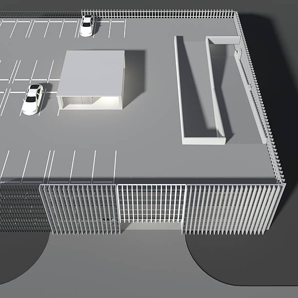 istock 3D illustration of parking facility 2219028450