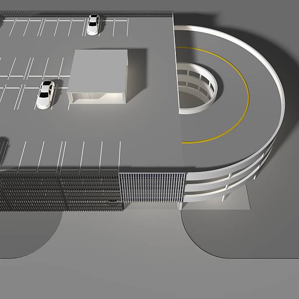 istock 3D illustration of parking facility 2219030144