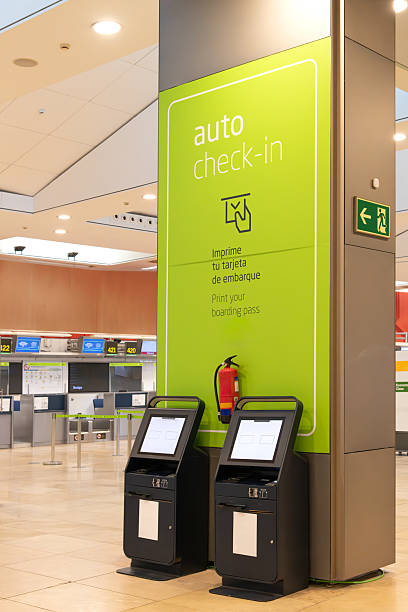 istock Two self-service terminals at an airport. 2219044944