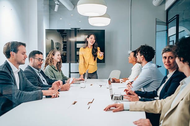istock Team of professionals during a meeting. 2219046246