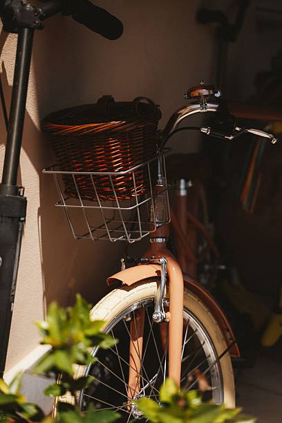 istock Vintage Bicycle with Basket in Cozy Urban Setting 2219052477