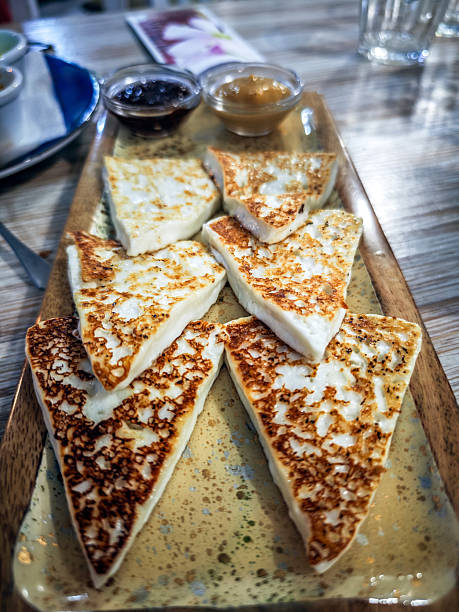 istock Grilled goat cheese served in Lanzarote, Canary Islands 2219057607