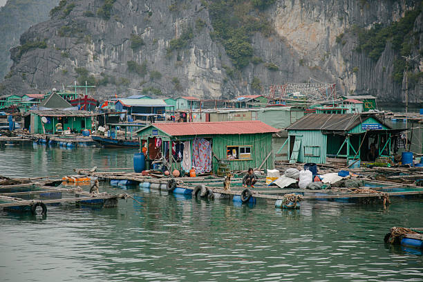 floating village, Ha Long Bay, Vietnam
