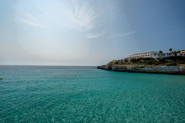 Part of the capital city of Menorca, Spain.