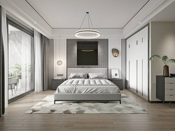 istock 3d render of luxury hotel room 2219093963